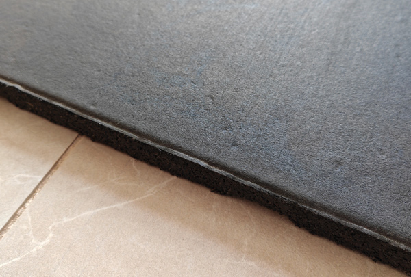 Pure black composite floor mat