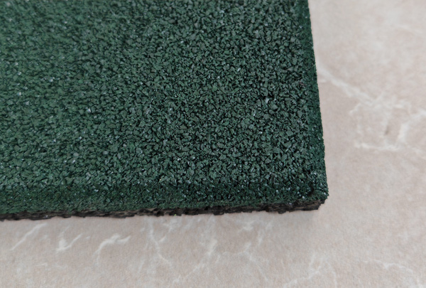 Upper thin and lower thick rubber pad